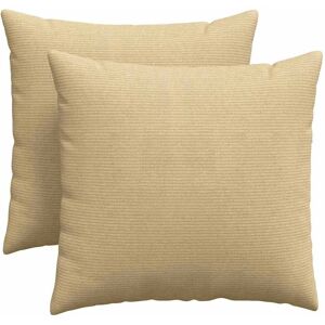 vidaXL Zitkussens 2 pcs Grijs Groen 45 x 45 cm Corduroy stof vidaXL Zitkussens 2 pcs Grijs Groen 45 x 45 cm Corduroy stof