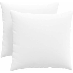 vidaXL Zitkussens 2 pcs Wit 50 x 50 cm Stof vidaXL Zitkussens 2 pcs Wit 50 x 50 cm Stof