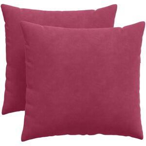 vidaXL Zitkussens 2 pcs Wijnrood 50 x 50 cm Corduroy stof vidaXL Zitkussens 2 pcs Wijnrood 50 x 50 cm Corduroy stof