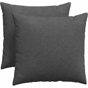 vidaXL Zitkussens 2 pcs Donkergrijs 50 x 50 cm Corduroy stof vidaXL Zitkussens 2 pcs Donkergrijs 50 x 50 cm Corduroy stof