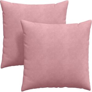 vidaXL Zitkussens 2 pcs Roze 80 x 80 cm Corduroy stof vidaXL Zitkussens 2 pcs Roze 80 x 80 cm Corduroy stof