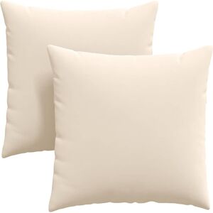 vidaXL Zitkussens 2 pcs Beige 80 x 80 cm Stof vidaXL Zitkussens 2 pcs Beige 80 x 80 cm Stof