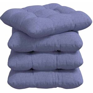 vidaXL Zitkussens 4 pcs Jeans Blauw 40 x 40 x 12 cm Stof vidaXL Zitkussens 4 pcs Jeans Blauw 40 x 40 x 12 cm Stof