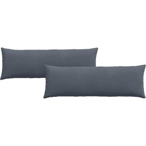 vidaXL Zitkussens 2 pcs Donkergrijs 120 x 40 cm Corduroy stof vidaXL Zitkussens 2 pcs Donkergrijs 120 x 40 cm Corduroy stof