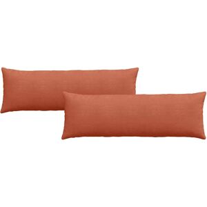 vidaXL Zitkussens 2 pcs Rood Oranje 120 x 40 cm Corduroy stof vidaXL Zitkussens 2 pcs Rood Oranje 120 x 40 cm Corduroy stof