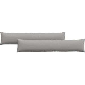 vidaXL Zitkussens 2 pcs Wolkgrijs 200 x 40 cm Stof vidaXL Zitkussens 2 pcs Wolkgrijs 200 x 40 cm Stof
