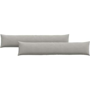 vidaXL Zitkussens 2 pcs Lichtgrijs 200 x 40 cm Stof vidaXL Zitkussens 2 pcs Lichtgrijs 200 x 40 cm Stof