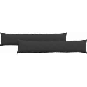 vidaXL Zitkussens 2 pcs Zwart 200 x 40 cm Stof vidaXL Zitkussens 2 pcs Zwart 200 x 40 cm Stof