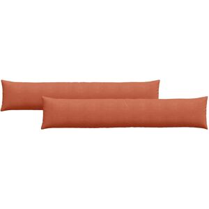 vidaXL Zitkussens 2 pcs Rood Oranje 200 x 40 cm Corduroy stof vidaXL Zitkussens 2 pcs Rood Oranje 200 x 40 cm Corduroy stof