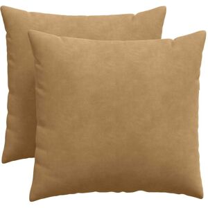 vidaXL Zitkussens 2 pcs Bruin 50 x 50 cm Corduroy stof vidaXL Zitkussens 2 pcs Bruin 50 x 50 cm Corduroy stof