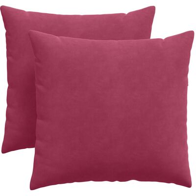 vidaXL Zitkussens 2 pcs Wijnrood 45 x 45 cm Corduroy stof vidaXL Zitkussens 2 pcs Wijnrood 45 x 45 cm Corduroy stof