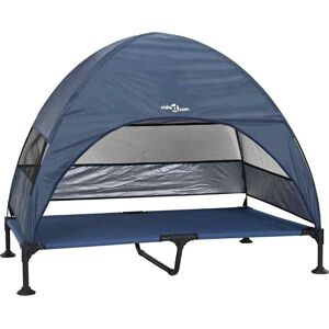 vidaXL Verheven Hondenbed Marineblauw 127 x 81 x 108 cm Stof en Staal vidaXL Verheven Hondenbed Marineblauw 127 x 81 x 108 cm Stof en Staal
