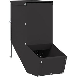 vidaXL Konijnenvoerbak Zwart 12,5 x 26 x 28,5 cm Koudgewalst Staal vidaXL Konijnenvoerbak Zwart 12,5 x 26 x 28,5 cm Koudgewalst Staal