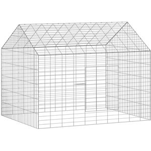 vidaXL Konijnenkooi Zilver 100 x 78 x 78 cm Gegevens staal vidaXL Konijnenkooi Zilver 100 x 78 x 78 cm Gegevens staal