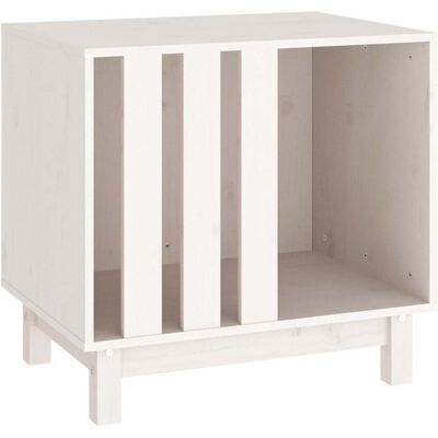 vidaXL Hondenhok 60x45x57 cm massief grenenhout wit vidaXL Hondenhok 60x45x57 cm massief grenenhout wit