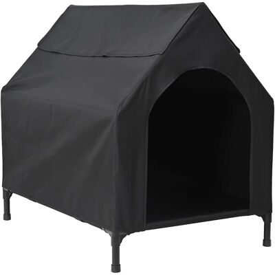 vidaXL Huis voor huisdieren Zwart 90 x 65 x 83 cm Staal vidaXL Huis voor huisdieren Zwart 90 x 65 x 83 cm Staal