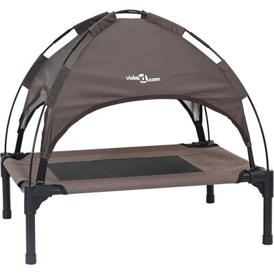 vidaXL Hondenbed Bruin 76 x 62 x 70,5 cm Staal vidaXL Hondenbed Bruin 76 x 62 x 70,5 cm Staal
