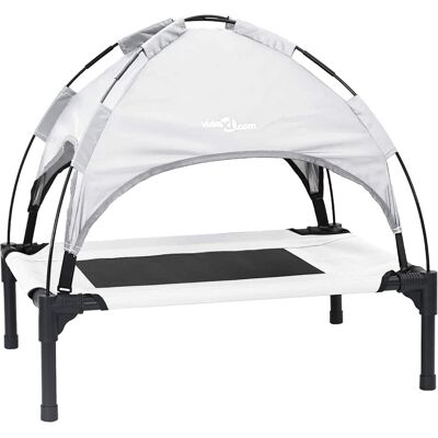 vidaXL Hondenbed Zilvergrijs 76 x 62 x 70,5 cm Staal vidaXL Hondenbed Zilvergrijs 76 x 62 x 70,5 cm Staal