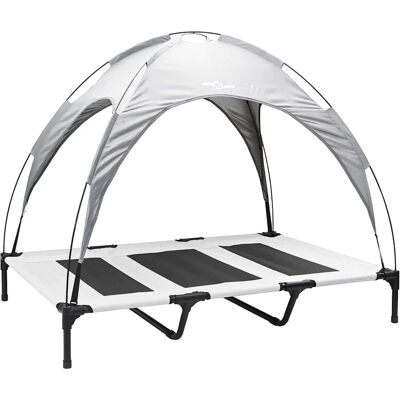vidaXL Hondenbed Zilvergrijs 122 x 93 x 106,5 cm Staal vidaXL Hondenbed Zilvergrijs 122 x 93 x 106,5 cm Staal