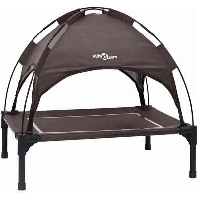 vidaXL Hondenbed 71 x 64 x 71 cm Staal Bruin vidaXL Hondenbed 71 x 64 x 71 cm Staal Bruin