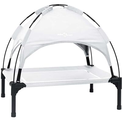 vidaXL Hondenbed 71 x 64 x 71 cm Staal Zilvergrijs vidaXL Hondenbed 71 x 64 x 71 cm Staal Zilvergrijs
