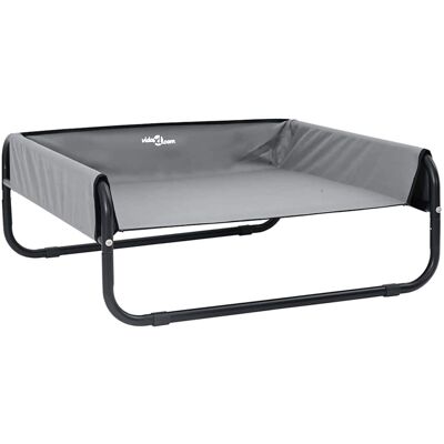 vidaXL Hondenbed Lichtgrijs 85 x 85 x 33 cm Staal vidaXL Hondenbed Lichtgrijs 85 x 85 x 33 cm Staal