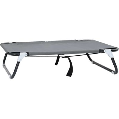 vidaXL Hondenbed 70 x 46 x 18 cm Staal Lichtgrijs vidaXL Hondenbed 70 x 46 x 18 cm Staal Lichtgrijs