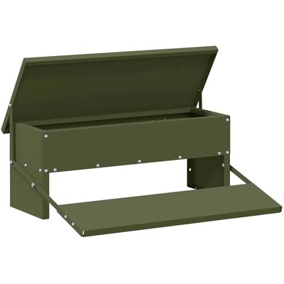 vidaXL Kip trekvoeder Olijfgroen 48,5 x 39,5 x 19 cm 5 kg vidaXL Kip trekvoeder Olijfgroen 48,5 x 39,5 x 19 cm 5 kg