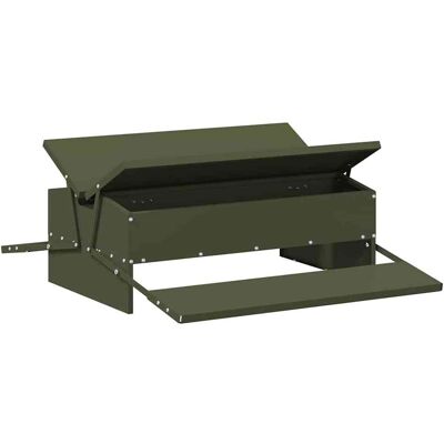 vidaXL Kip trekvoeder Olijfgroen 75 x 53 x 20,5 cm 10 kg vidaXL Kip trekvoeder Olijfgroen 75 x 53 x 20,5 cm 10 kg