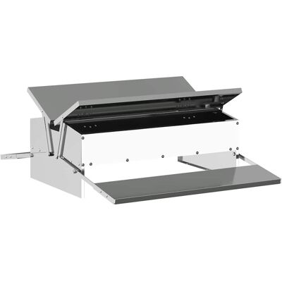 vidaXL Kip trekvoeder zilver 75 x 53 x 20,5 cm 10 kg vidaXL Kip trekvoeder zilver 75 x 53 x 20,5 cm 10 kg