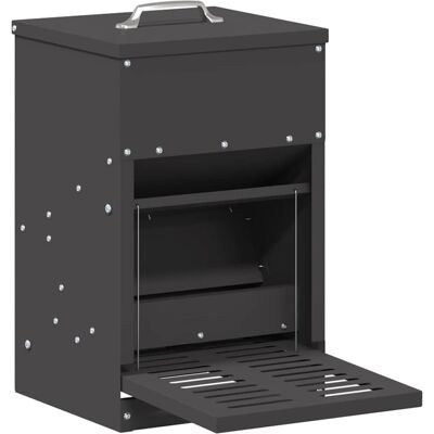vidaXL Kip trekvoeder Zwart 25 x 42 x 40 cm 4 kg Koudgewalst Staal vidaXL Kip trekvoeder Zwart 25 x 42 x 40 cm 4 kg Koudgewalst Staal