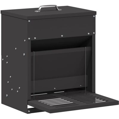 vidaXL Kip trekvoeder Zwart 33 x 42 x 40 cm 10 kg Koudgewalst Staal vidaXL Kip trekvoeder Zwart 33 x 42 x 40 cm 10 kg Koudgewalst Staal