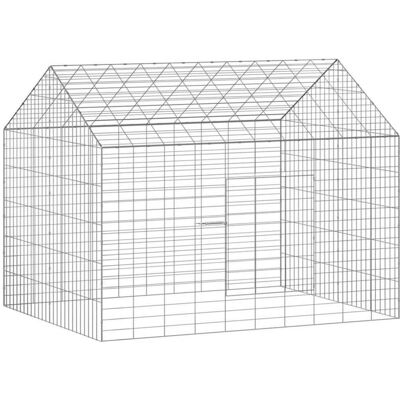 vidaXL Konijnenkooi Zilver 100 x 78 x 78 cm Gegevens staal vidaXL Konijnenkooi Zilver 100 x 78 x 78 cm Gegevens staal