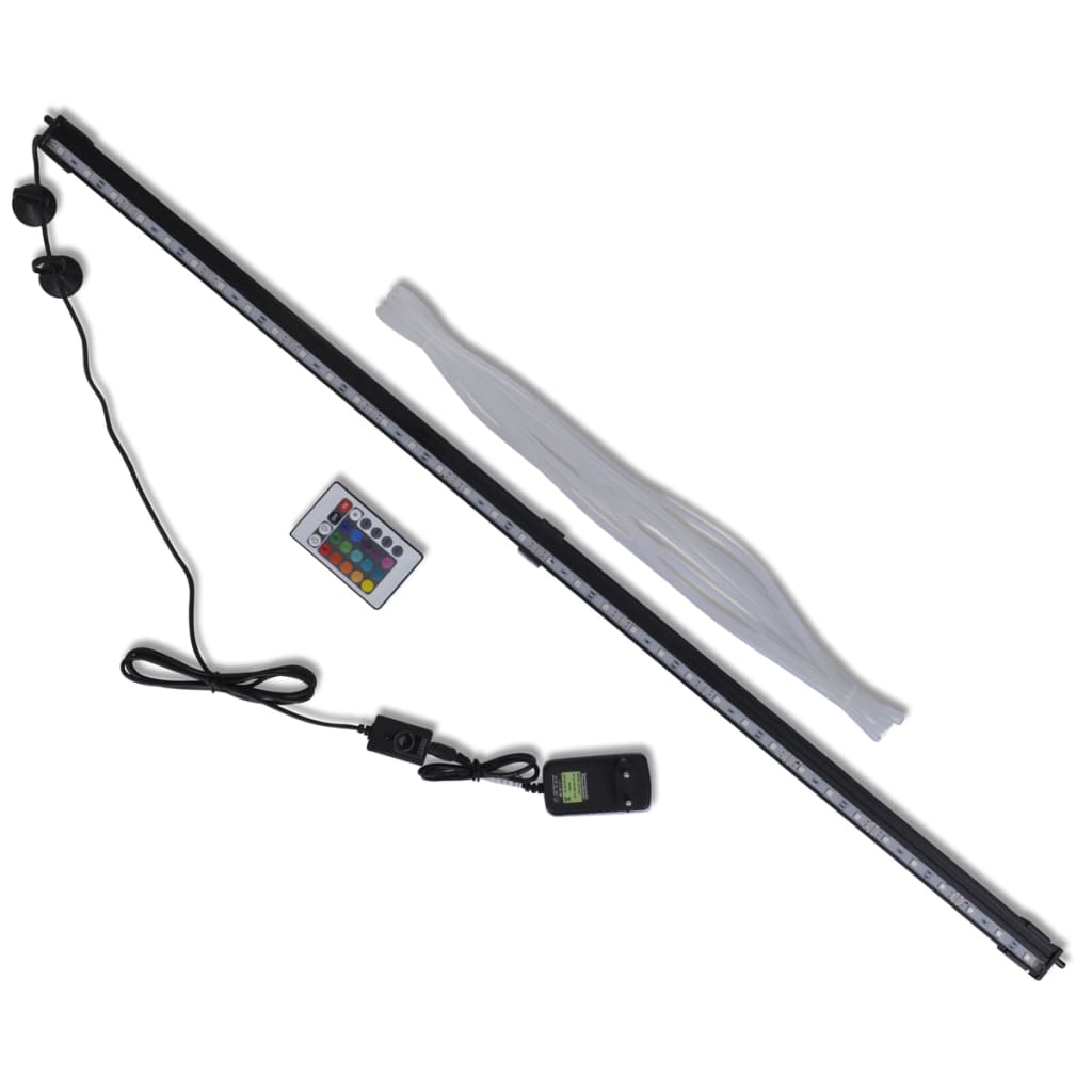 vidaXL LED-aquariumlamp met bubbels RGB 94 cm