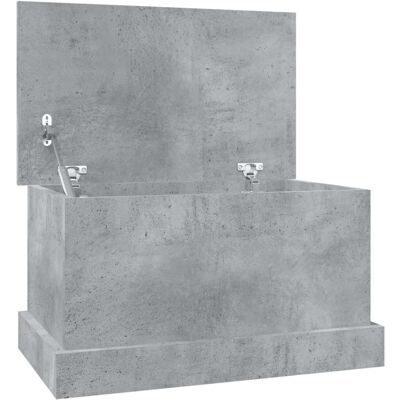 vidaXL Opbergbox 50x30x28 cm bewerkt hout betongrijs vidaXL Opbergbox 50x30x28 cm bewerkt hout betongrijs