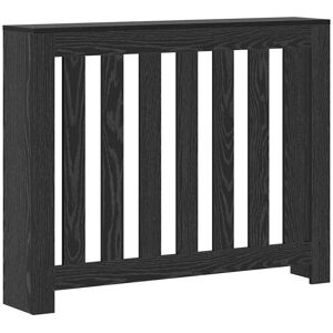 vidaXL Radiator Cover Zwart Eiken 104 x 20 x 82 cm Bewerkt hout vidaXL Radiator Cover Zwart Eiken 104 x 20 x 82 cm Bewerkt hout