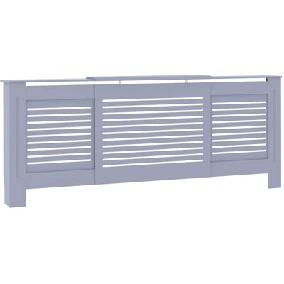 vidaXL Radiatorombouw 205 cm MDF grijs vidaXL Radiatorombouw 205 cm MDF grijs