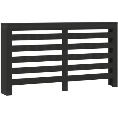 vidaXL Radiatorombouw 175x20x82 cm bewerkt hout zwart vidaXL Radiatorombouw 175x20x82 cm bewerkt hout zwart