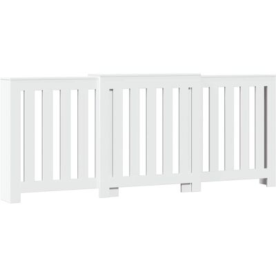 vidaXL Radiatorombouw 205x21,5x83,5 cm bewerkt hout wit vidaXL Radiatorombouw 205x21,5x83,5 cm bewerkt hout wit