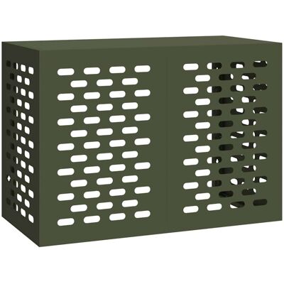 vidaXL Air Conditioner Hoes Olijfgroen 100 x 50 x 70 cm Staal vidaXL Air Conditioner Hoes Olijfgroen 100 x 50 x 70 cm Staal