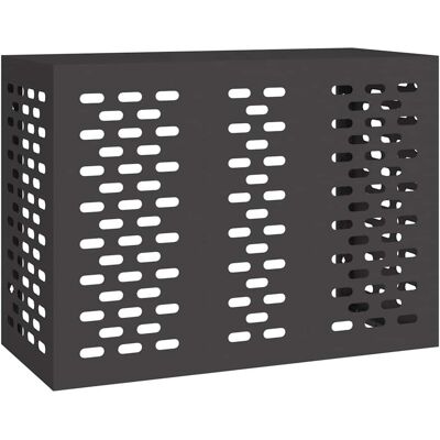 vidaXL Air Conditioner Hoes Zwart 110 x 50 x 80 cm Staal vidaXL Air Conditioner Hoes Zwart 110 x 50 x 80 cm Staal