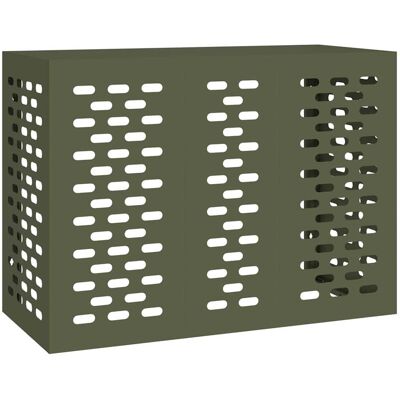 vidaXL Air Conditioner Hoes Olijfgroen 110 x 50 x 80 cm Staal vidaXL Air Conditioner Hoes Olijfgroen 110 x 50 x 80 cm Staal