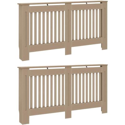 vidaXL Radiator Cover 2 st Sonoma Eiken 152 x 19 x 81,5 cm vidaXL Radiator Cover 2 st Sonoma Eiken 152 x 19 x 81,5 cm