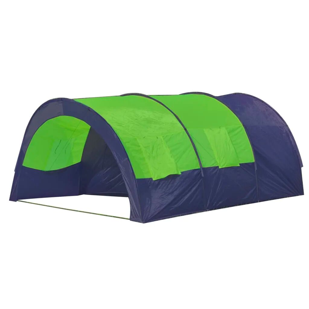 vidaXL Tent 6-persoons polyester blauw en groen