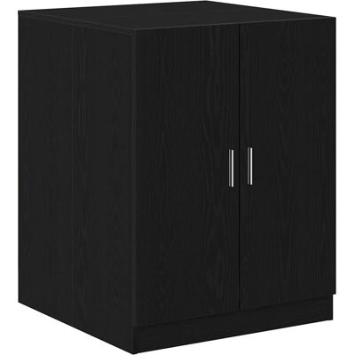 vidaXL Wasmachinekast Zwart Eiken 70,5 x 71,5 x 91,5 cm Bewerkt hout vidaXL Wasmachinekast Zwart Eiken 70,5 x 71,5 x 91,5 cm Bewerkt hout