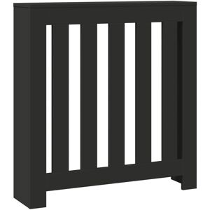 vidaXL Radiatorombouw 78x20x82 cm bewerkt hout zwart vidaXL Radiatorombouw 78x20x82 cm bewerkt hout zwart
