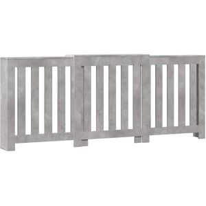 vidaXL Radiatorombouw 205x21,5x83,5 cm bewerkt hout betongrijs vidaXL Radiatorombouw 205x21,5x83,5 cm bewerkt hout betongrijs