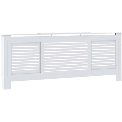 vidaXL Radiatorombouw 205 cm MDF wit vidaXL Radiatorombouw 205 cm MDF wit