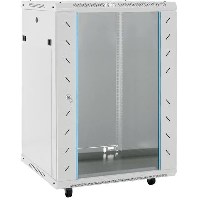 vidaXL Netwerkkast met draaiwieltjes 15U 19" IP20 60x45x86 cm vidaXL Netwerkkast met draaiwieltjes 15U 19" IP20 60x45x86 cm