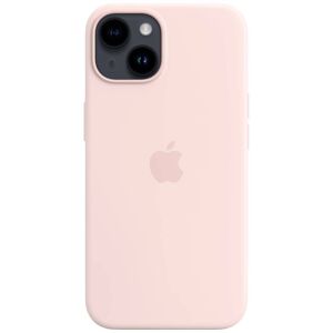 Apple Silicon Case MagSafe Case Apple iPhone 14 Pink Inductieve lading, Stootbestendig